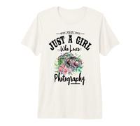 Mujeres Sólo una Chica Que ama la fotografía Camiseta Premium