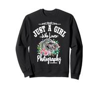 Mujeres Sólo una Chica Que ama la fotografía Sudadera