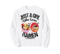Mujeres Sólo una Chica Que ama los Fideos Ramen Lovers Sudadera