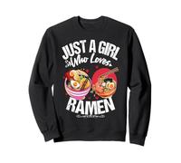 Mujeres Sólo una Chica Que ama los Fideos Ramen Lovers Sudadera