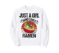 Mujeres Sólo una Chica Que ama los Fideos Ramen Lovers Sudadera