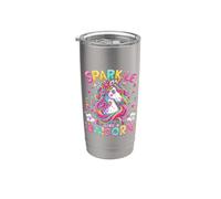 Mujeres-Sparkle Like A Unicorn Cute Unicorn Lover Magic Vaso térmico de acero inoxidable de doble pared