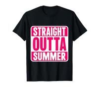 Mujeres Straight Outta Summer Back To School First Day Girls Camiseta