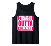 Mujeres Straight Outta Summer Back To School First Day Girls Camiseta sin Mangas