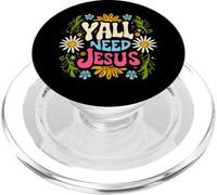 Mujeres, Todos ustedes Necesitan Jesús Christian Groovy Christ Faith Bible PopSockets PopGrip para MagSafe