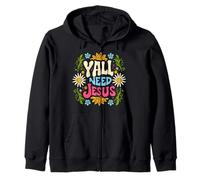 Mujeres, Todos ustedes Necesitan Jesús Christian Groovy Christ Faith Bible Sudadera con Capucha