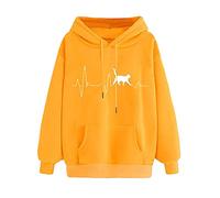 Mujeres Tops Manga Larga Poesía en Logística Correa Blusas Ollas Camisa Mujer Negro, amarillo, L