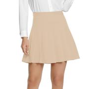 Mujeres Universitario Estilo Alta Cintura Plisado Mini Falda Casual A Línea Skater Faldas con Forro Pantalones