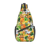 Mujeres y Hombres Cute Sloth Casual Diagonal Chest Bag Sling Bag Travel Hiking Bag