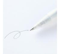 MUJI 無印良品 Bolígrafo de gel retráctil liso (juego de 3 bolígrafos) (gris, 0,5 mm)
