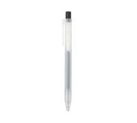 MUJI 無印良品 Bolígrafo de gel retráctil liso (juego de 3 bolígrafos) (negro, 0,3 mm)