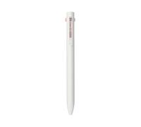 MUJI 無印良品 Bolígrafo triangular 2 en 1 y portaminas, tinta de doble color, mina de 0,5 mm, color blanco (1)