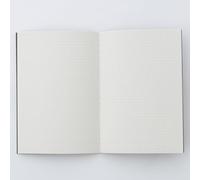 MUJI 無印良品 Cuaderno de papel cuadriculado -A5, gris oscuro, 30 hojas, encuadernado con rosca, papel reciclado, 148 x 210 mm (1, gris oscuro)