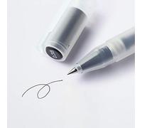 MUJI - Bolígrafo de gel, tipo tapa, (negro, 0,38 mm)