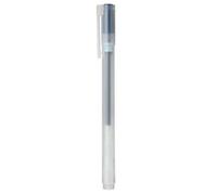 MUJI - Bolígrafo de tinta de gel suave de 0,38 mm, color azul y negro, 10 unidades