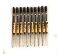 Muji Bolígrafo MoMa tinta de gel, 0,38 mm, color negro (10 unidades)