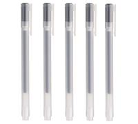 MUJI Juego de bolígrafos de tinta en gel 0.38 mm - Negro (5 piezas)