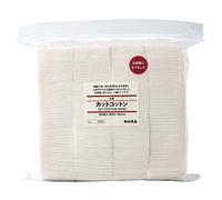 MUJI Makeup Facial Soft Cut Cotton Unbleached 60x50 mm 140pcs by Muji