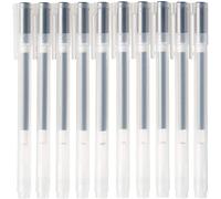 MUJI Tinta de Gel Bolígrafo Tipo de Tapa 10-Piezas Juego, 0.5 mm Tamaño Punta, Negro