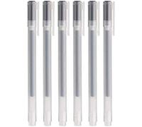 MUJI Tinta Gel Bolígrafo 6-Piezas Juego, 0.38 mm Tamaño Punta, Negro (4550002108946)