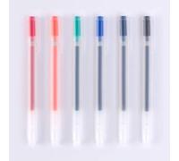 MUJI Tinta Gel Bolígrafo 6-Piezas Juego, 0.5 mm Tamaño Punta, 6 Colores
