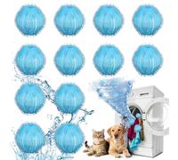 Mujigaga 12 Pcs Atrapa Pelos Lavadora, Reutilizables Bolas Atrapa Pelos para Lavadora, Antienredos Bolas Quita Pelo Mascota, Quita Pelo Lavadora, Pelusas y Suciedad,Compatible con Todas Las Lavadoras