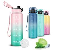 Mujigaga Botella Agua, 500ml Botella Agua Niños, a Prueba de Fugas, Botellas Reutilizable, Cantimplora Infantil con Filtro, Fácil de Limpiar, Cantimplora para la Escuela, Oficina, Viajar, Natación