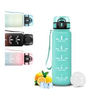 Mujigaga Botella Agua, 500ml Botella Agua Niños, Cantimplora Infantil con Filtro, A Prueba de fugas, Fácil de Transportar, Cantimplora con Marca de Tiempo, para la Escuela, Running, Oficina, Niños