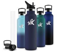 Mujigaga Botella Agua Acero Inoxidable- 1 litro- Botella Agua, A Prueba de Fugas, Cantimplora Gym, Termo sin Bpa, Mantiene 24H Frio/12H Calor, Cantimplora para Deportes, Cámping, Gimnasio, Deportes