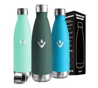 Mujigaga Botella Agua Acero Inoxidable- 500ml- Botella Termica, Cantimplora Infantil, A Prueba de Fugas, Cantimplora sin Bpa, Doble Aislamiento, para la Escuela, Viajar, Hogar, Oficina, Picnic