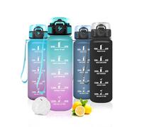 Mujigaga Botella Agua Niño 500ml, Botella de Agua Deportiva, Reutilizable, Cantimplora Niño, a Prueba de Fugas, Garrafa Agua para Niña, Colegio, Guardería