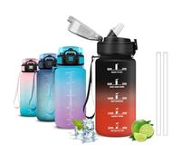 Mujigaga Botella agua Niños, Botella Agua 500ml, A Prueba de Fugas, Cantimplora Infantil, Con Cierre de Seguridad, Cantimplora con Pajita, para la Escuela, Cafetería, Acampada, Deportes, Correr