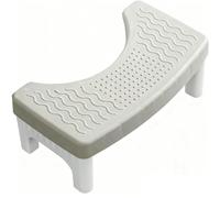 Mujiluxe Taburete Plegable,Banqueta para Adultos, Antideslizante, para Inodoro Que Mejora la Postura, Ayuda a aliviar el estreñimiento, hemorroides y síndrome del intestino Irritable, Gris