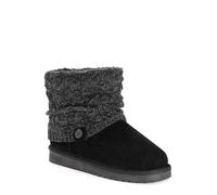 MUK LUKS Botas Laurel para mujer, Negro Heather, 42 EU