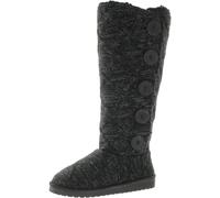 MUK LUKS Malena, Botas Mujer, Enrejado Negro, 37 EU
