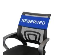 Muka Bandas reservadas para sillas, 24 unidades, fundas de silla reservadas de 5 x 13 pulgadas, letreros de silla para iglesia