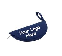 Muka Funda Redonda de Neopreno Impermeable con Cremallera Personalizada para Viajes, Logotipo de la Empresa a Todo Color, Azul Marino