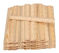 MUKCHAP 72 reglas de madera de 20 cm, reglas de madera de doble escala de 8 pulgadas, herramienta de medición plana y recta para medidas de oficina en casa