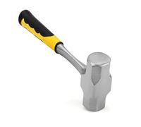 MUKCHAP Martillo de palo de 2 kg, martillo de perforación con mango de fibra de vidrio para jardinería, camping, roca