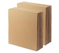 MUKCHAP Paquete de 40 hojas de cartón corrugado de 305 x 305 mm, 2 mm cuadradas para embalaje, envío, 12 x 12 pulgadas