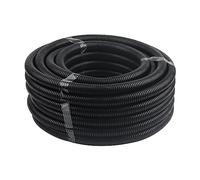 MUKCHAP Tubo corrugado flexible de polipropileno 20 m, 20 mm diámetro interior x 25 mm exterior, protección cables automoción marina industrial hogar
