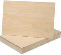 MUKLEI 20 Piezas 300 x 200 x 1,5 mm Hojas de madera de tilo, tablero de contrachapado fino, hojas de madera de tilo sin terminar Hojas de madera de tilo