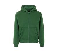 Mukua Byron Kids, Sudadera niños con cremallera y capucha, color Bottle Green, Talla 1/2