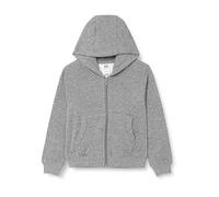 Mukua Byron Kids, Sudadera niños con cremallera y capucha, color Heather Grey, Talla 7/8