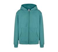 Mukua Byron Kids, Sudadera niños con cremallera y capucha, color Teal, Talla 5/6