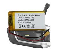 MUKUZI Batería compatible con Car-do Packtalk Bold, Packtalk Duo, Packtalk Slim, Scala Rider Moto Intercom Bluetooth Headset (Replacement for SRPT0102, BAT00007)