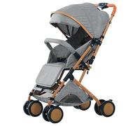 MUL-BHERRAMIENTA Sillita de paseo bebe ultracompacto de 0 a 6 años, silla ligera paseo de viaje con arnés de seguridad de 5 puntos, Plegado compacto y reclinable, Con bolsillos y visera sombrilla