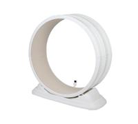 MUL-BOUTIQUE - Alfombra enrollable para gatos de plástico blanco, rodillo de ejercicio ergonómico silencioso, juguete de fitness para gatos, dimensiones compactas, color blanco