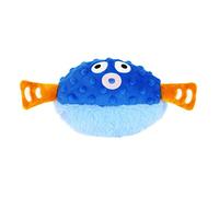 MULAIDI Juguete para perros, adorable bola colorida que rebota, pelota peluda para perros, juguete de carga para hacer ejercicio para perros de interior y ejercicio