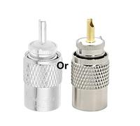 MULAIDI PL259 UHF Adaptador macho a RG8X RG59 RG8 Conector RF Coaxial Adaptador Fácil de Usar Conectores Uhf Pl-259 Enchufe Macho Pl259 Conectores Coaxiales Conectores Adaptador de Antena Conectores